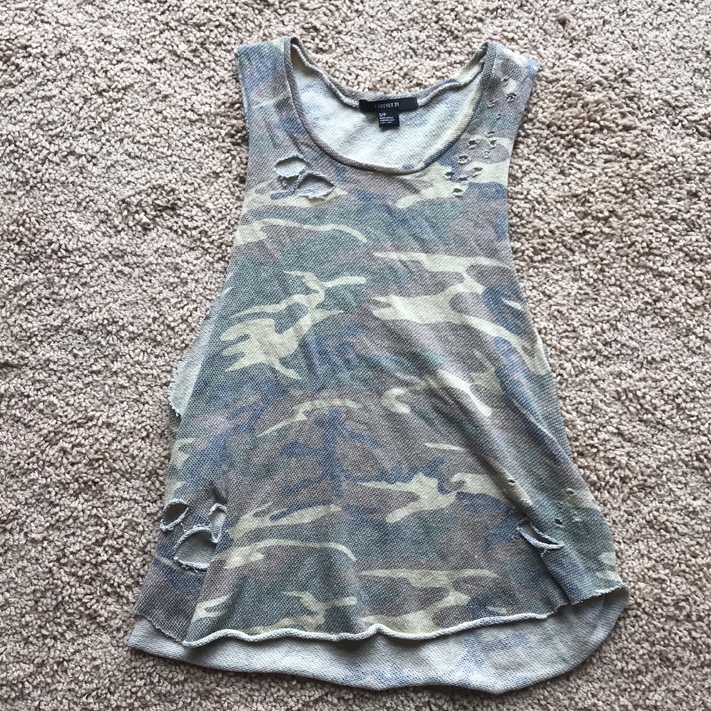 Camo tank top